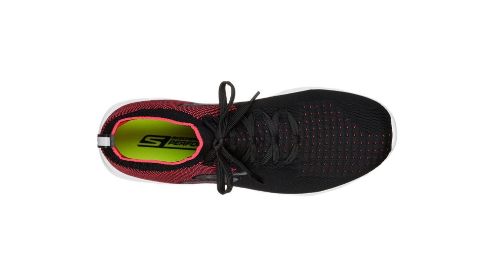 Skechers GOrun 6 Men's Road Running Shoes, Black/Red, 55209-BKRD