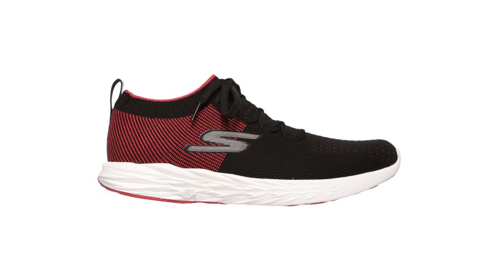 Skechers GOrun 6 Men's Road Running Shoes, Black/Red, 55209-BKRD