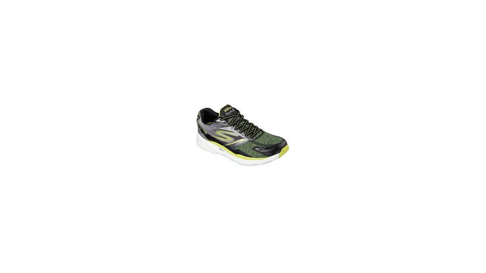 Skechers GOrun Ride 4 Excess Road Running Shoe - Men's-Black/Lime-Medium-10 US