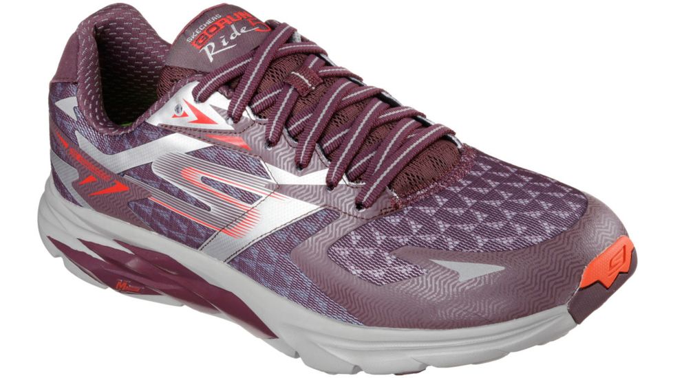 Skechers GOrun Ride 5 Road Running Shoe - Men's-Burgundy-Medium-12