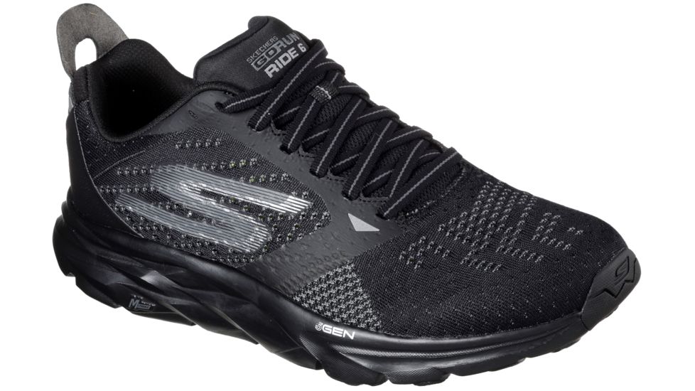 Skechers GoRun Ride 6 Road Running Shoe - Men's -Black-Medium-12.5