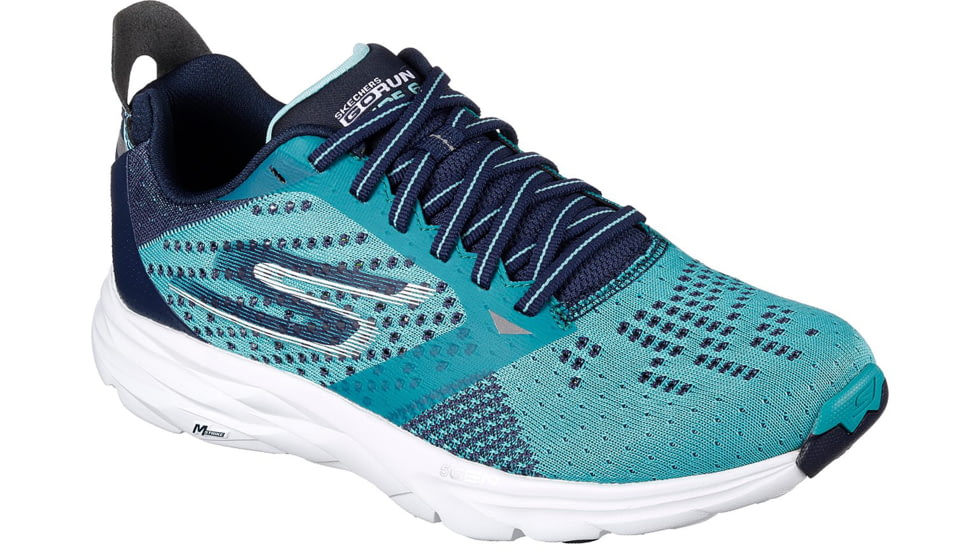 Skechers GoRun Ride 6 Road Running Shoe - Women's-Teal/Navy-Medium-9