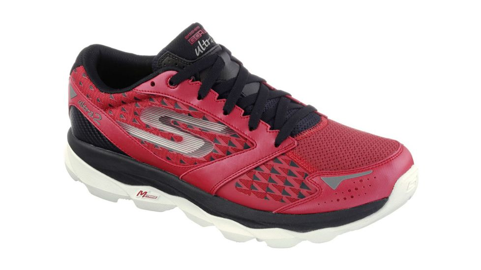 Skechers GOrun Ultra 2 Trail Running Shoe - Men's-Red/Black-Medium-9 US