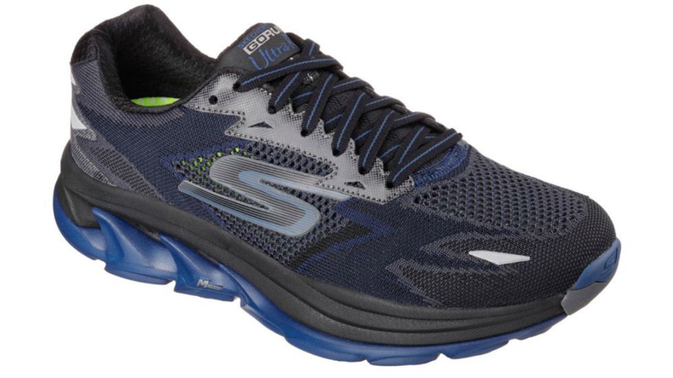 Skechers GoRun Ultra R Road Running Shoe - Men's-Black/Blue-Medium-13