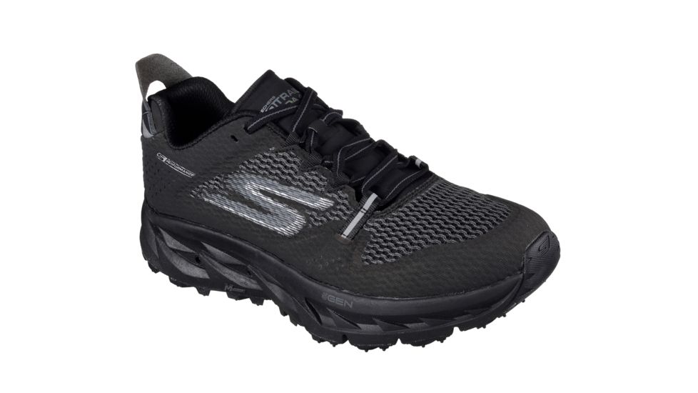 Skechers GoTrail Ultra 4 Trail Running Shoe - Men's-Black-Medium-10.5