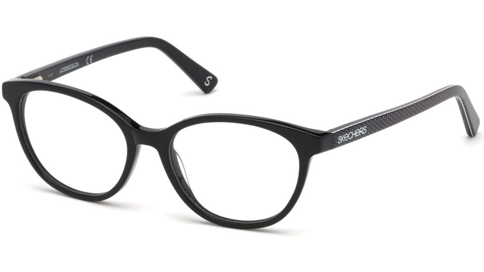 Skechers SE1640 Eyeglass Frames - Shiny Black Frame Color