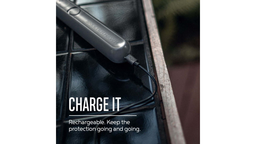 SKEETER HAWK Rechargeable Electric Fly Swatter, Black, SKE-SWA-1000