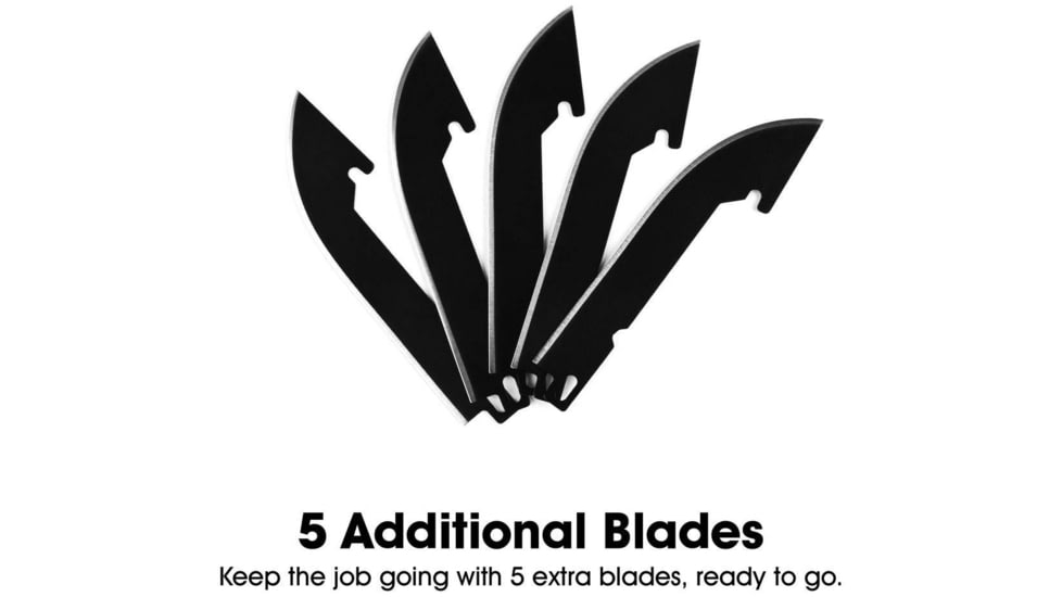 SKEETER HAWK Replaceable Blade Knife, 5 Pieces, TRU-FMK-1000