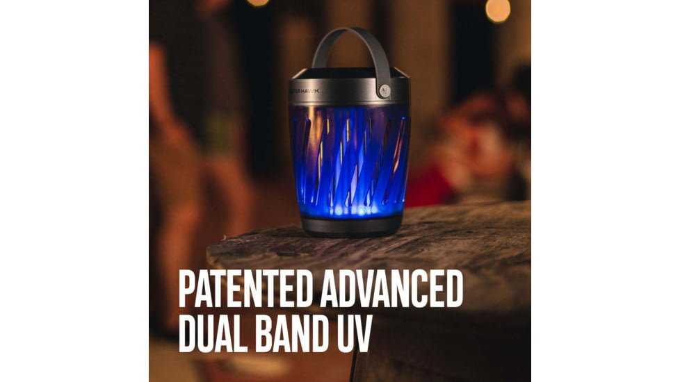 SKEETER HAWK Solar Zapper and Lantern, Grey, SKE-ZAP-1007