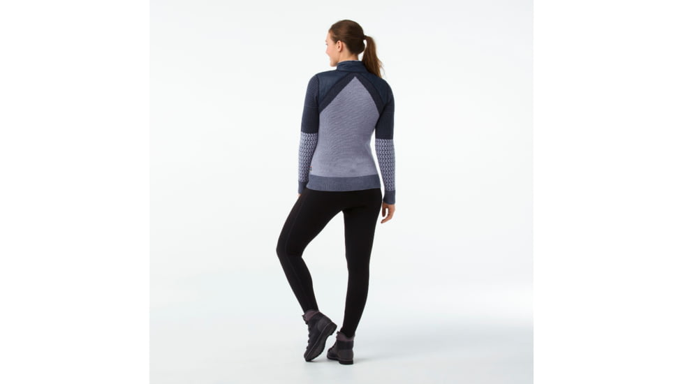 Smartwool Ski Ninja Pullover Sweater-Women's, Deep Navy Heather, Extra Small, SW000318108-XS