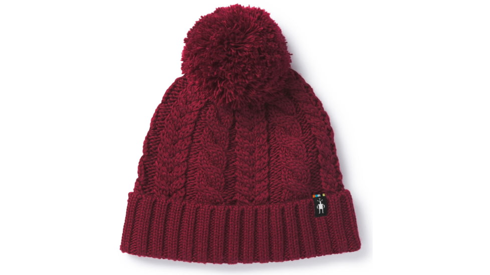 Smartwool Ski Town Hat-Unisex, Tibetan Red, Unisex Medium, SW0SC153A25-1FM