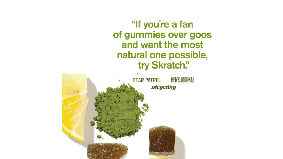 Skratch Labs Energy Chews Sport Fuel, Matcha Green Tea + Lemon, 50g Seving, 10 Pack Singles, ECS-ML-50g/10