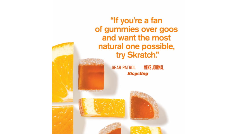 Skratch Labs Energy Chews Sport Fuel, Orange, 50g Seving, 10 Pack Singles, ECS-OR-50g/10