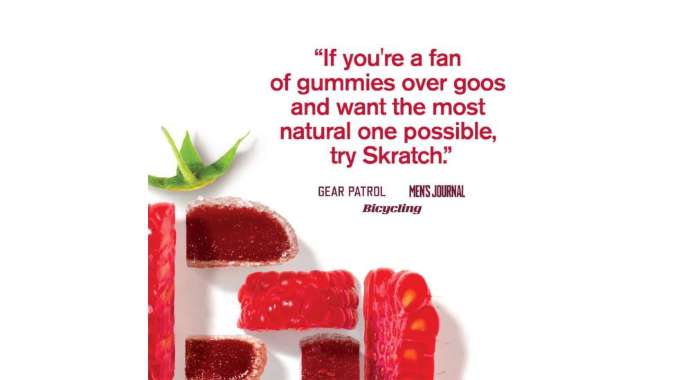 Skratch Labs Energy Chews Sport Fuel, Raspberry, 50g Seving, 10 Pack Singles, ECS-RB-50g/10