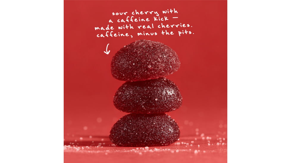 Skratch Labs Energy Chews Sport Fuel, Sour Cherry with Caffeine, 50g Seving, 10 Pack Singles, ECS-SC-50g/10