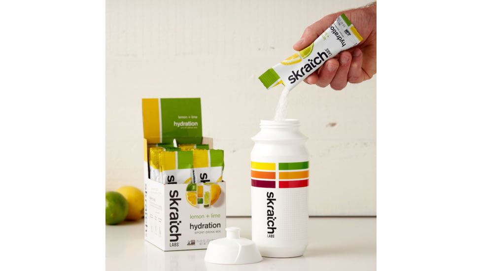 Skratch Labs Hydration Sports Drink Mix, Lemons + Limes, 440g, 20 Pack Singles, SDM-LL-22g/20