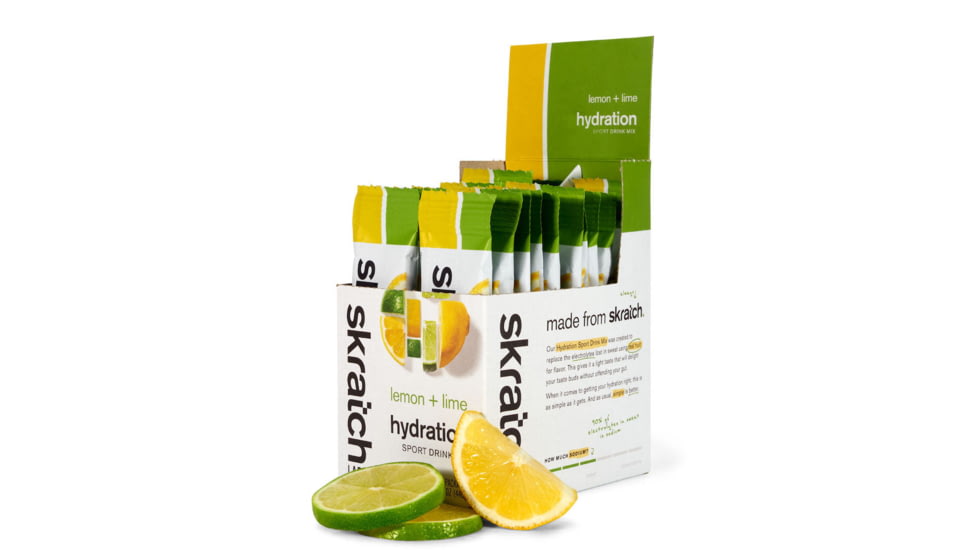 Skratch Labs Hydration Sports Drink Mix, Lemons + Limes, 440g, 20 Pack Singles, SDM-LL-22g/20