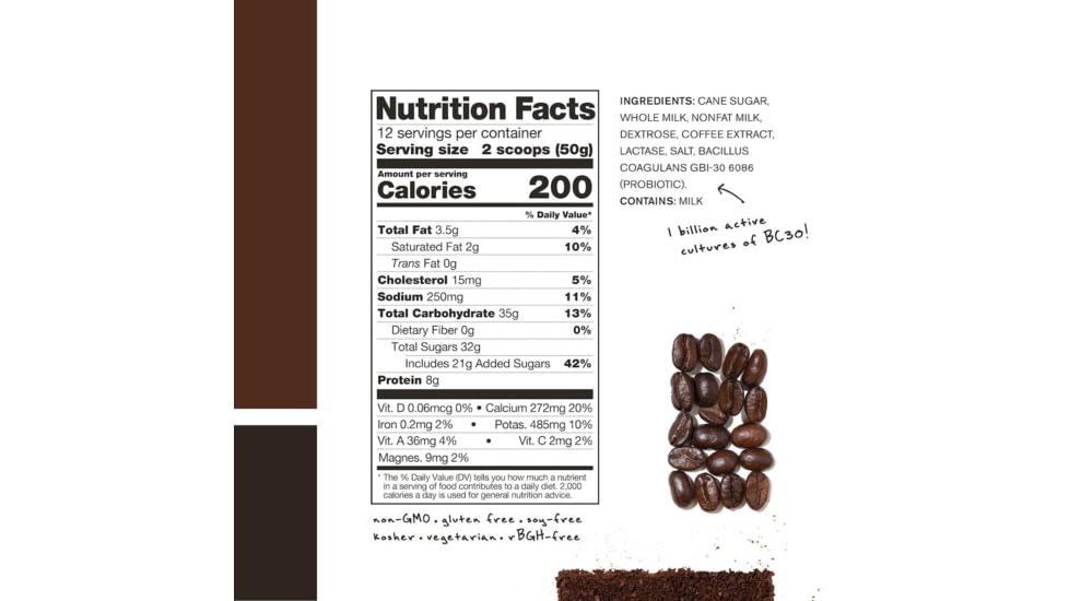 Skratch Labs Recovery Sport Drink Mix, Coffee, 600g, 12 Serving Bag, RDM-FF-600g