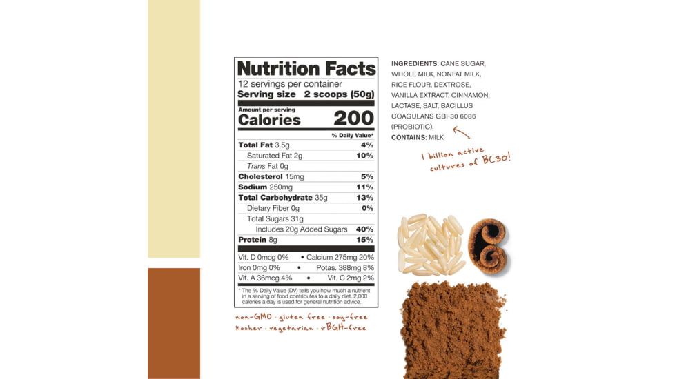 Skratch Labs Recovery Sport Drink Mix, Horchata, 600g, 12 Serving Bag, RDM-HO-600g