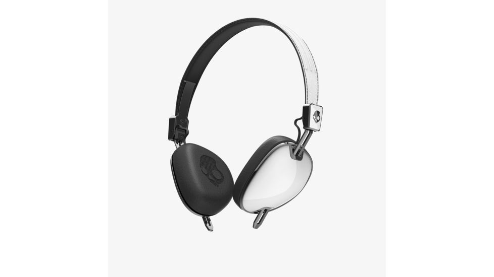 Skullcandy Navigator Wired Headphones w/ Mic., 3 Buttons, White B009RXUAZ6