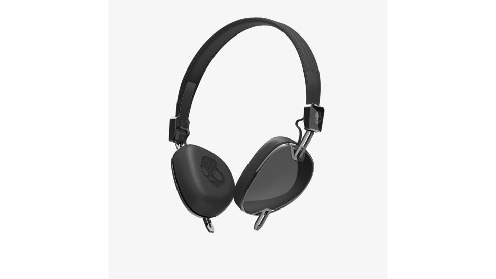 Skullcandy Navigator Wired Headphones w/ Mic., 3 Buttons, Black B009RXUCDG