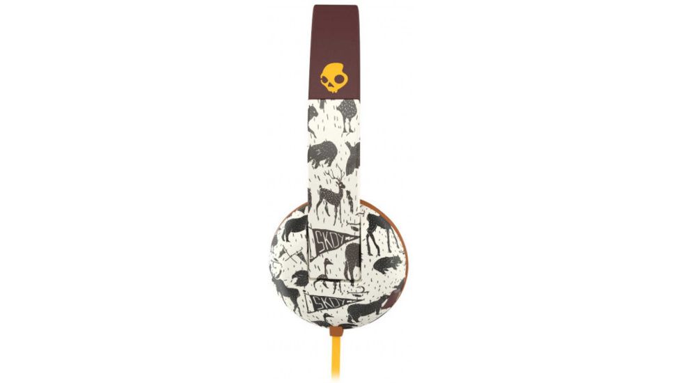Skullcandy Uproar Wired Headphones w/Ttech, Explore/Animal/Mustard, S5URHT-452