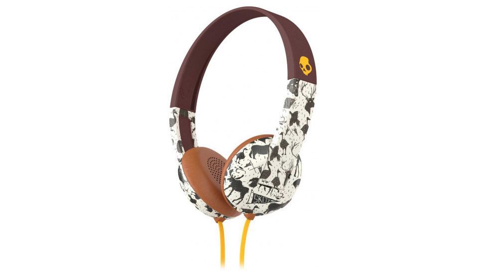 Skullcandy Uproar Wired Headphones w/Ttech, Explore/Animal/Mustard, S5URHT-452