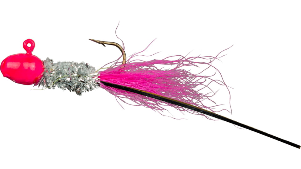 Slaters Jigs Crappie Jigs Number 4 Hook, 1/16 oz. 12/Cd Pink/Silver/Pink, 7S7T-16