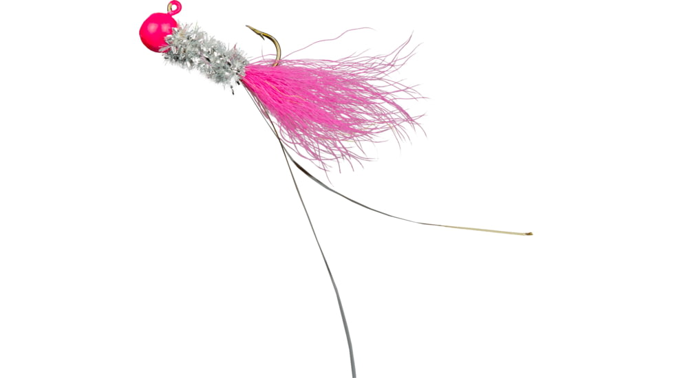 Slaters Jigs Crappie Jigs Number 6 Hook, 1/32 oz. 12/Cd Pink/Silver/Pink, 7S7T-32