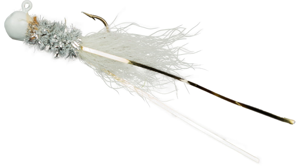 Slaters Jigs Crappie Jigs Number 6 Hook, 1/32 oz. 12/Cd White/Silver/White, 1S1T-32