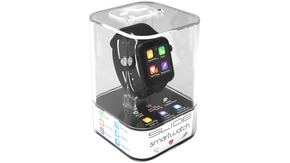 Slide Innovations 500 Smart Watch, Black, SLI-SW500BK