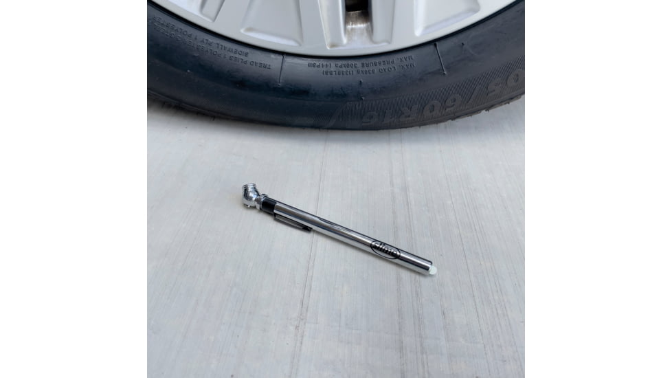 Slime Chrome Pencil Tire Gauge, Silver, 22012