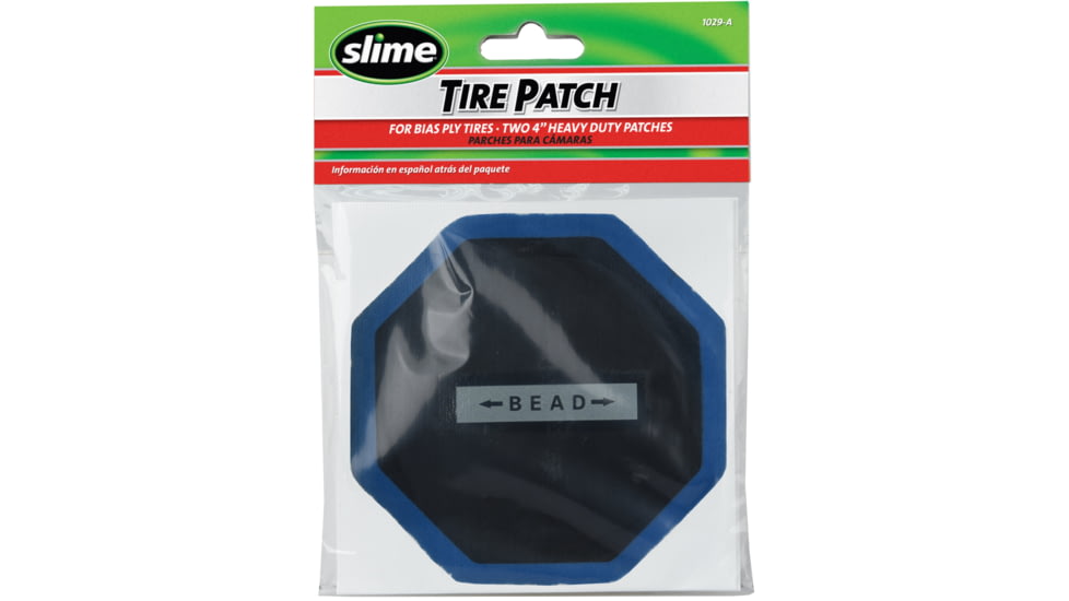 Slime Heavy-Duty Bias Ply Tire Patches, 4 in, Black, 1029-A