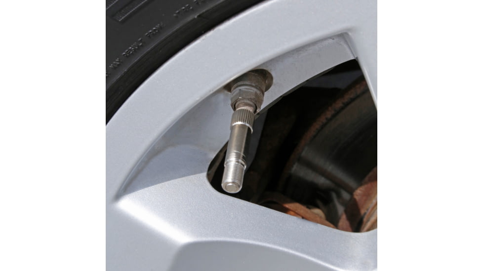 Slime Metal Tire Valve Extenders, Silver, 2045-A