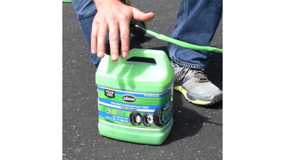 Slime Prevent and Repair Tire Sealant, 1 Gallon, Green, 10163