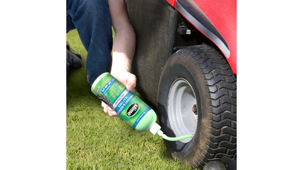 Slime Prevent and Repair Tire Sealant, 24 oz, Green, 10008