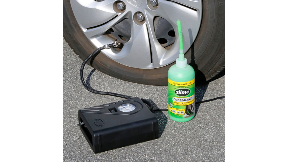 Slime Smart Spair Flat Tire Repair Kit, Black, 50107