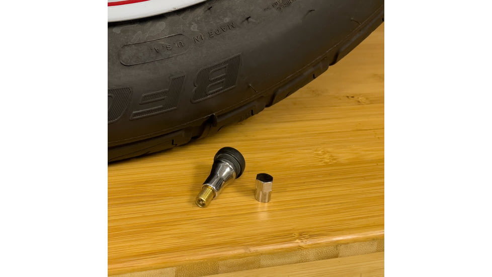 Slime Tubeless Tire Valves, f/ TR413, Chrome, 2078-A