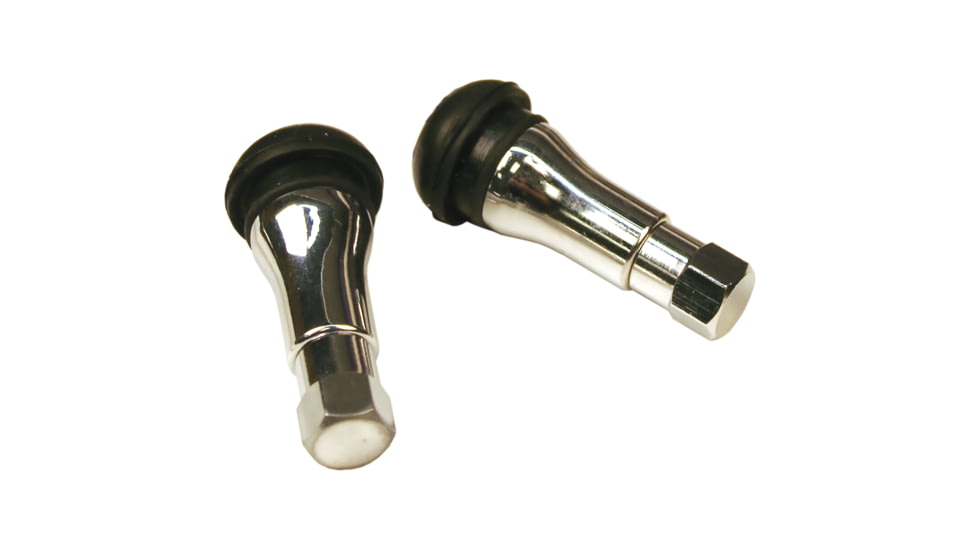 Slime Tubeless Tire Valves, f/ TR413, Chrome, 2078-A