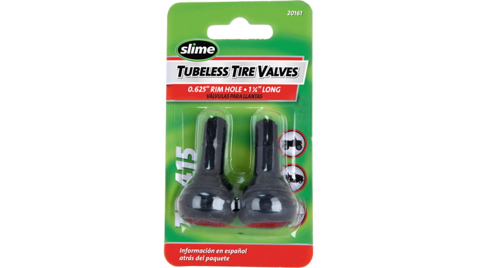 Slime Tubeless Tire Valves, f/ TR415, Black, 20161