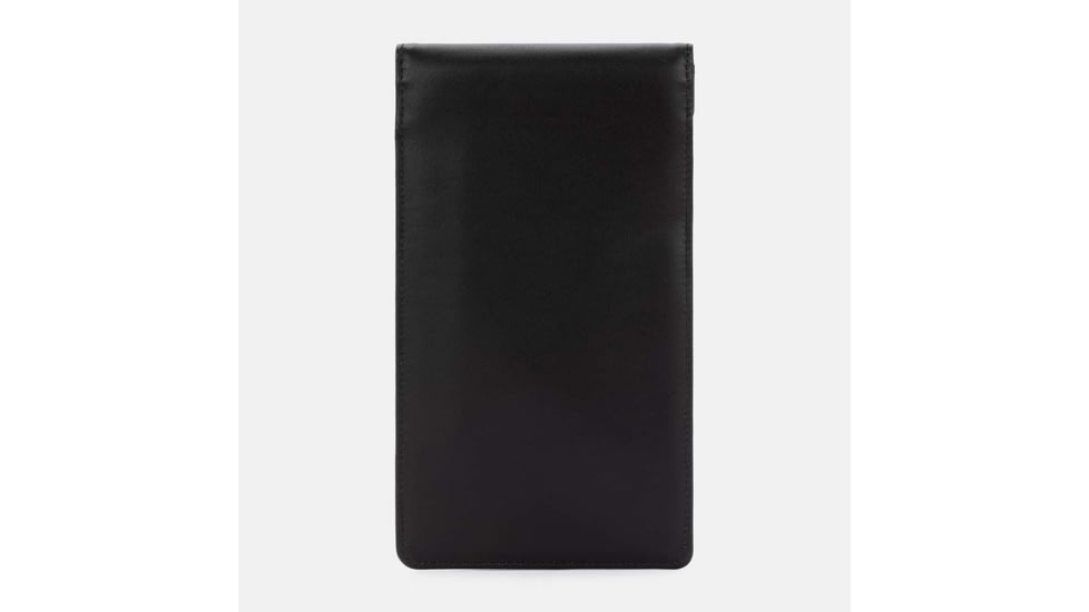 SLNT Faraday Phone Sleeve, Black Leather, Medium, SPS-MPBL