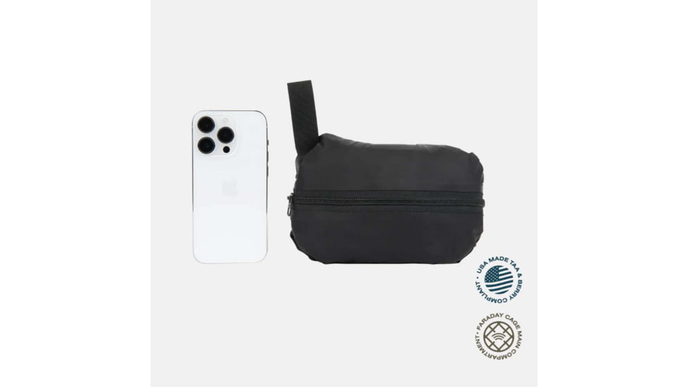 SLNT RF Blocking SSE Faraday Bag, USA Berry Compliant, Black, 19L, SL-PKGB-BER-01