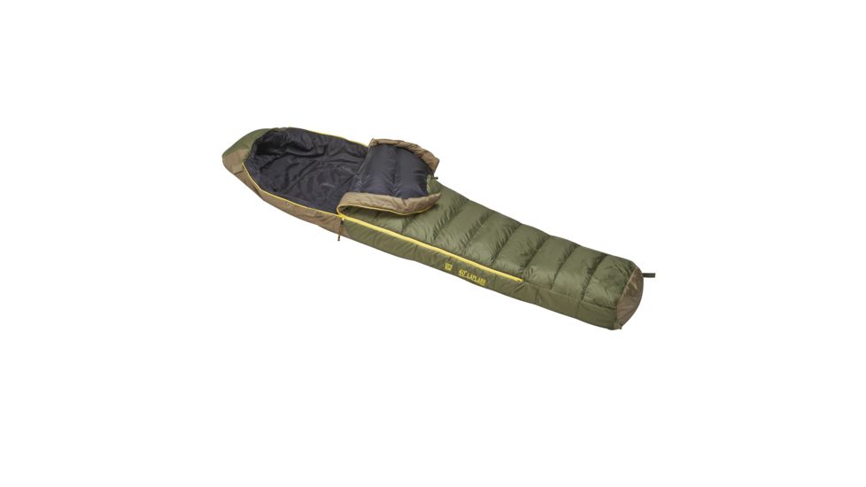 Slumberjack Lapland 40 Deg Long Hybrid Dual Zipper, Two-tone Green, long 51732516-DL