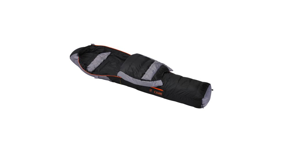 Slumberjack Sojourn 0 Deg 550F Long Dual Zipper, Black &amp; Gray, long 51734316-DL