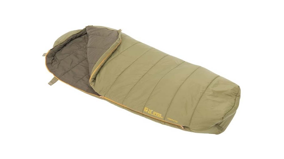 Slumberjack Up Wind 20 Sleeping Bag, Regular, 78 in X 33 in, Green, 51733120RR