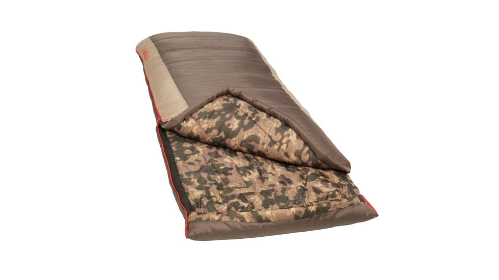Slumberjack Wheeler Lake Sleeping Bag, -20 Degree Fahrenheit, Brown/Tan/Desert Camo, 51728218