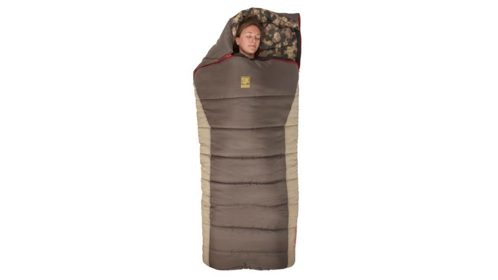 Slumberjack Wheeler Lake Sleeping Bag, -20 Degree Fahrenheit, Brown/Tan/Desert Camo, 51728218