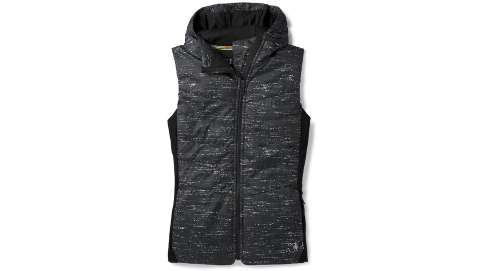 Smartwool Smartloft 60 Hoody Vest-Women's, Black-Light Gray, Extra Large, SW014072007-XL