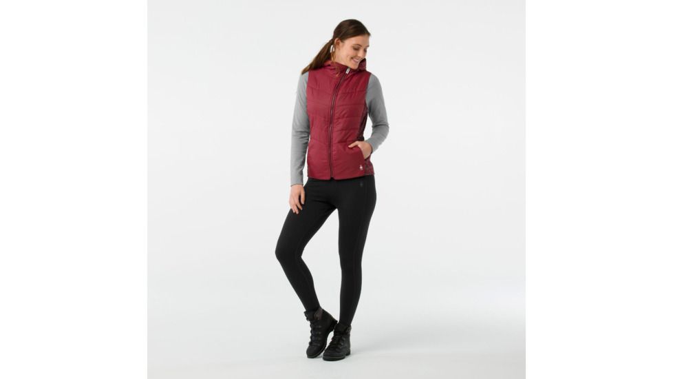 Smartwool Smartloft 60 Hoody Vest-Women's, Tibetan Red, Extra Large, SW014072A25-XL