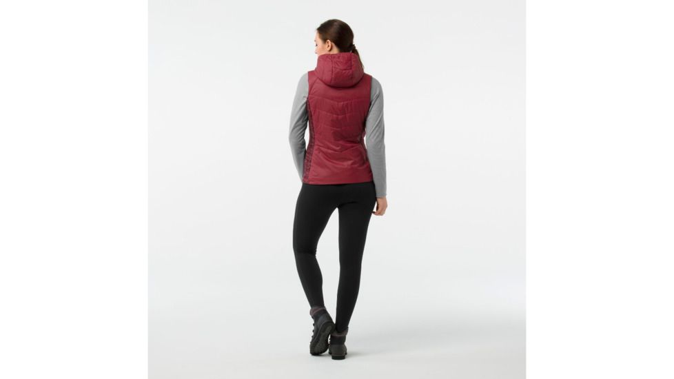 Smartwool Smartloft 60 Hoody Vest-Women's, Tibetan Red, Extra Large, SW014072A25-XL